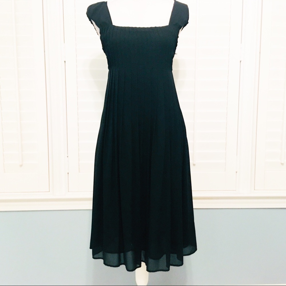 NWT Jake’s pleated tea length cocktail dress -sz 2